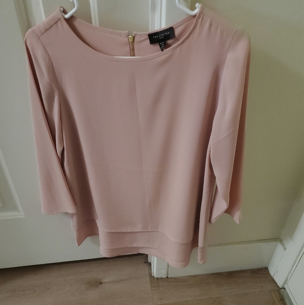 The Limited Pink Tiered Blouse XSP